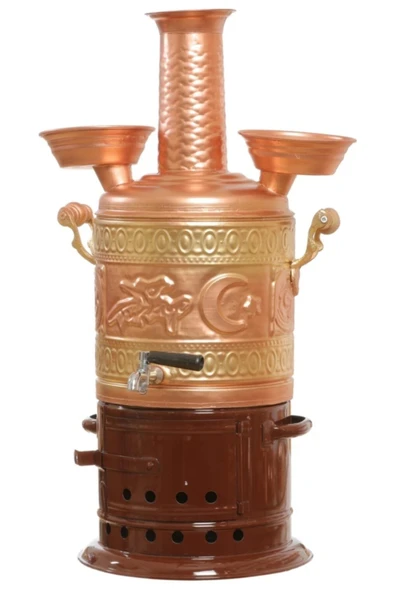 Kıvraklar sobalı Bakır Semaver 5 litre ürün görseli