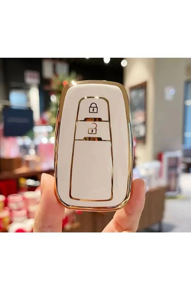 Toyota Corolla Prius Camry C-hr Rav4 Land Crusiser 2 Tuslu Anahtar Koruma Kılıfı 2.resime Bakınız ürün görseli