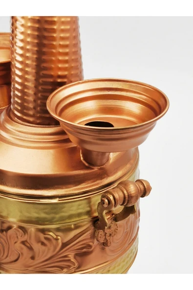 Zarifiş Bakır Semaver 5 lt - Resim 4