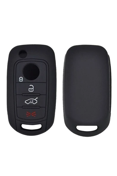 Fiat Egea Anahtar Koruyucu,egea Kumanda Koruyucu Silikon Kılıf Siyah Renk - Resim 2