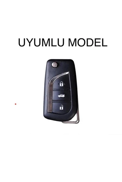 Toyota Corolla Auris Yaris Avensis Deri Anahtar Koruma Kılıfı Ve Örgü Anahtarlık - Resim 2