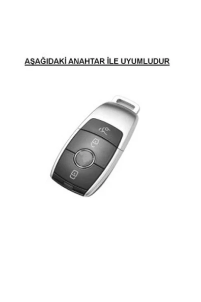 Mercedes C180 C200 W205 W213 E300 Ve B C E Sınıf Silikon Anahtar Kılıfı Mavi Renk - Resim 2