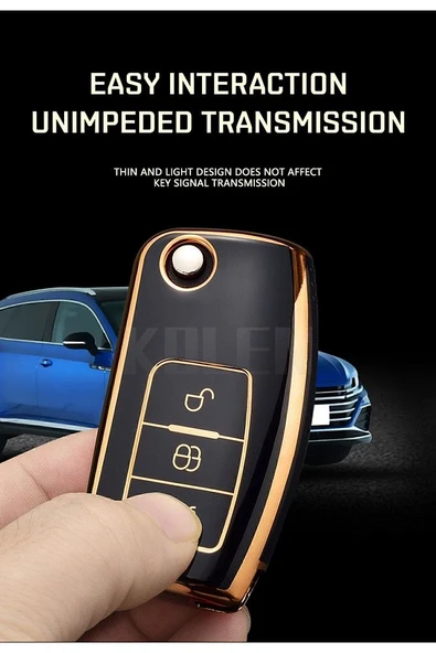Ford Focus Fiesta Kuga Tourneo Courier C-max B-max Ecosport Mondeo Galaxy Uyumlu Oto Anahtar Kılıfı ürün görseli