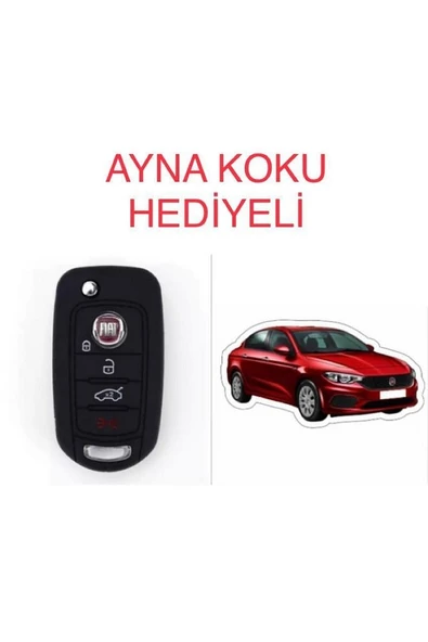 Fiat Egea 500x Silikon Anahtar Koruma Kılıfı + 5 Adet Hediye Koku ürün görseli