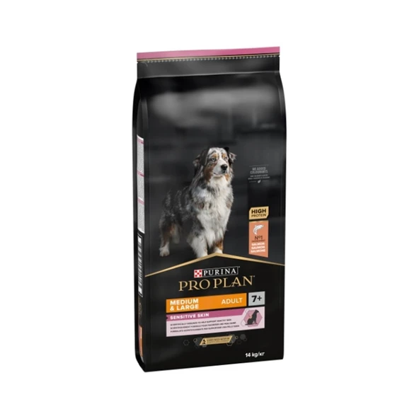 Pro Plan Senior +7 Medium-Large Somonlu Yaşlı Köpek Maması 14 Kg