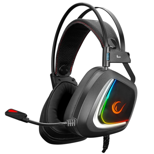 RAMPAGE PHANTOM X1 SİYAH USB 7.1 SURROUND RGB IŞIK EFEKTLİ GAMING MİKROFON KULAKLIK RAMPAGE - 1