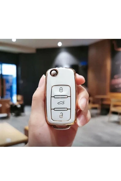 Vw Transporter Polo Caddy Lüks Anahtar Koruma Kılıf Lütfen Görsel Ile Anahtar Teyiti Yapınız - Resim 3