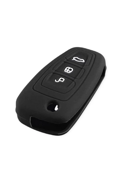 Ford Fiesta Focus Mondeo Silikon Anahtar Kılıf (SİYAH) - Resim 2