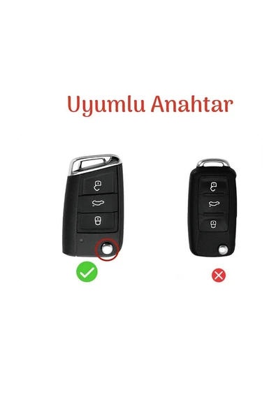 Skoda Fabia Octavia Superb Slikon Anahtar Kılıfı - Resim 3