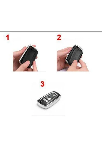 Bmw F10 F20 F30 Z4 X1 X3 X4 M1 M2 M3 E90 1 2 3 5 7 Anahtar Kılıfı Süperlüx - Resim 3