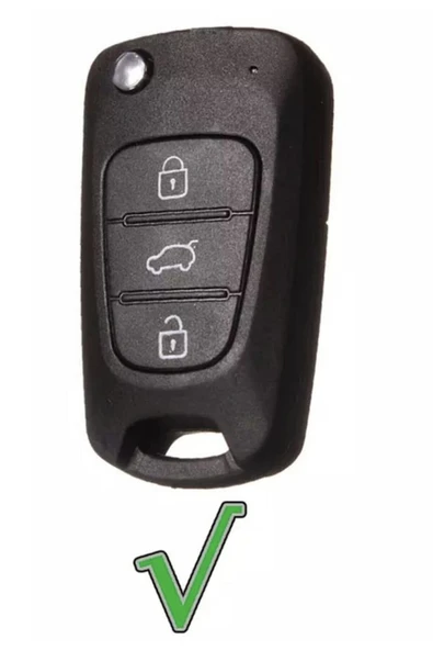 I20 Ix20 I30 Silikon Anahtar Kılıfı Sustalı Model Siyah - Resim 2