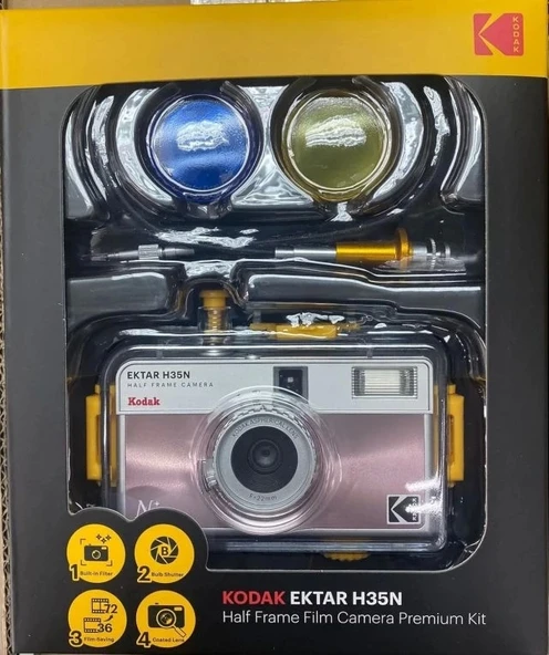 KODAK EKTAR H35N Yarı Çerçeveli Fotoğraf Makinesi - Premium Kit - Resim 8
