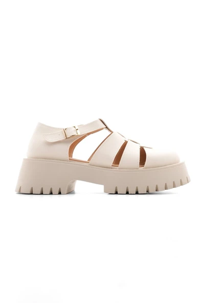 Marjin Kadın Yüksek Taban Loafer Günlük Ayakkabı Parisa ekru - Resim 4