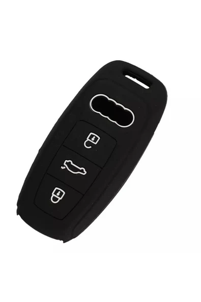 Audı A3 A4 A3 A6l A7 A8 C8 Q8 D5 E Tron Silikon Anahtar Kılıf - Resim 2