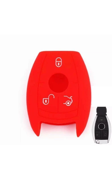 Mercedes Cls Cla Amg C180 E200 W204 Silikon Anahtar Koruma Kılıfı 3 Tuşlu Model 2.resime Bakınız ürün görseli