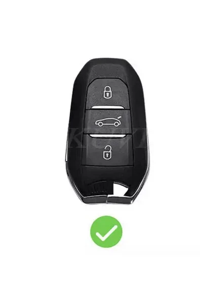 Opel Grandland Crossland Mokka Combo Corsa F Kasa Astra H Sustasız Model Anahtar Kılıfı Siyah - Resim 2