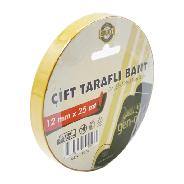 Gen-Of Çift Taraflı Bant 12x25 m (GEN-8201) - 2