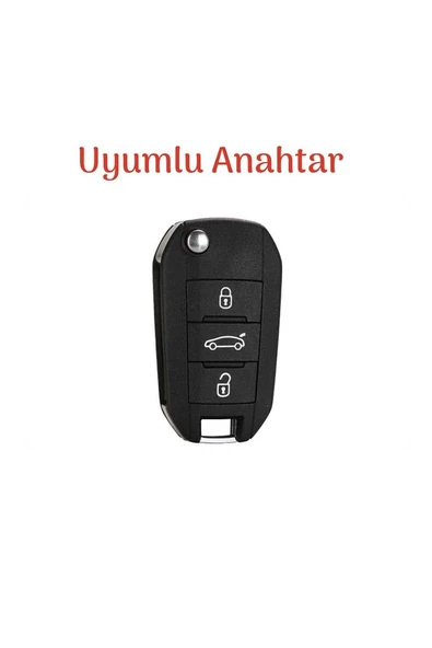 Opel Corsa F Grandland X Crossland X Vivaro Anahtar Kılıfı Sustalı Model - Resim 2