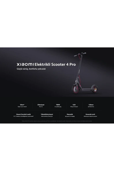 Xiaomi Mi Electric Scooter 4 Pro Siyah Elektrikli Scooter - 2
