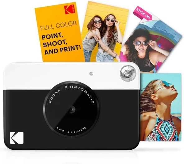 KODAK Printomatic Tam Renkli Anında Baskı Dijital Fotoğraf Makinesi - Başlangıç ​​Paketi - Resim 9