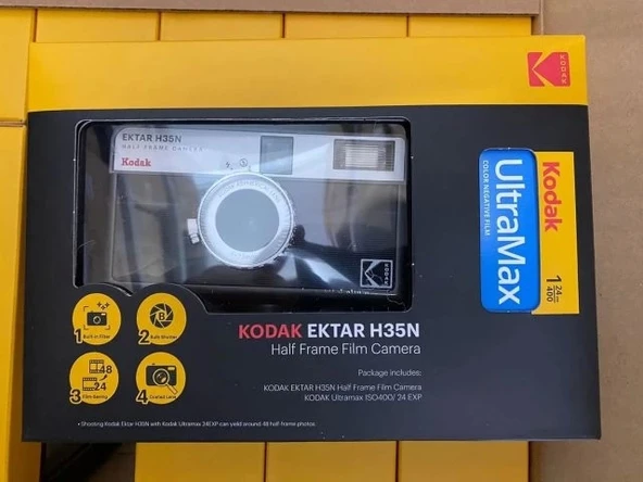 KODAK EKTAR H35N Yarım Çerçeve Fotoğraf Makinesi - Film Paketli - Resim 11
