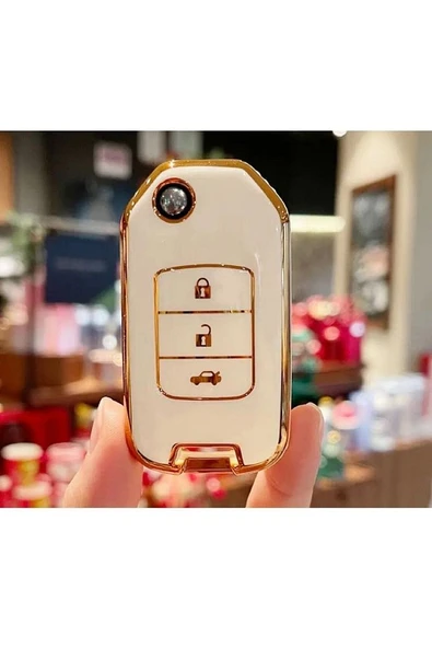 Honda Civic H-rv C-rv Sustalı Anahtar Koruma Kılıf 2.resime Bakınız ürün görseli
