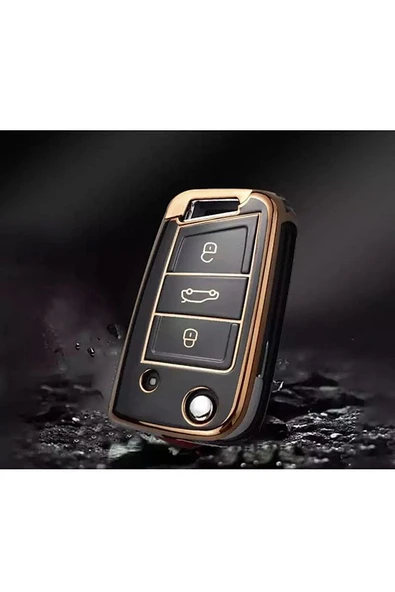 Volkswagen Polo Golf T-roc Passat T-roc Jetta Tiguan Anahtar Kılıfı Sustalı Model - Resim 2