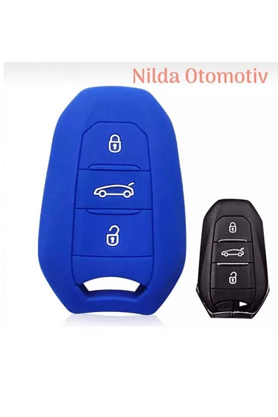 Citroen C4 C5 C3 Aircross Silikon Anahtar Kılıfı Sustasız Model ürün görseli