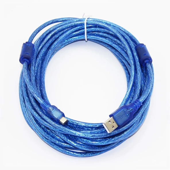 Mini usb 5 Pin şarj ve data kablosu mini us kablo 10m - 1