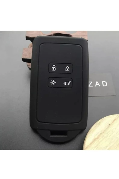 Renault Austral Clio 5 Megane 4 Captur Koleos Kadjar Silikon Anahtar Kılıfı Siyah ürün görseli