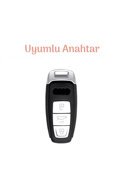 Audi A3 2021-2022 A6l A7 A8 Q8 E Tron C8 D5 Anahtar Kılıfı - Resim 2