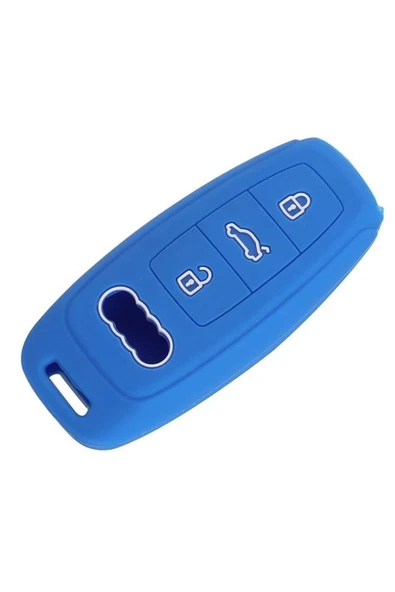 Audı A3 A4 A3 A6l A7 A8 C8 Q8 D5 E Tron Silikon Anahtar Kılıf - Resim 3