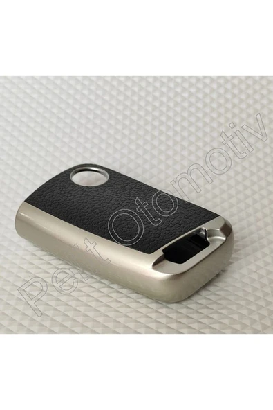 Volkswagen Sustalı Anahtar Kılıfı Süperlüx Gümüş - Resim 6