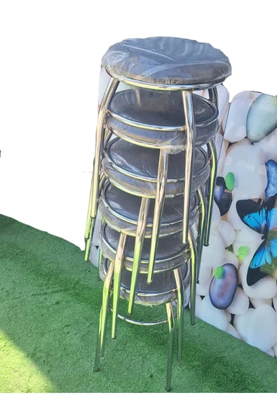 6'lı Tabure Krom Ayaklı - 3