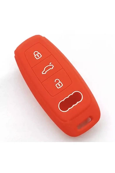 Audi A3 2021-2022 A6l A7 A8 Q8 E Tron C8 D5 Anahtar Kılıfı Kırmızı ürün görseli