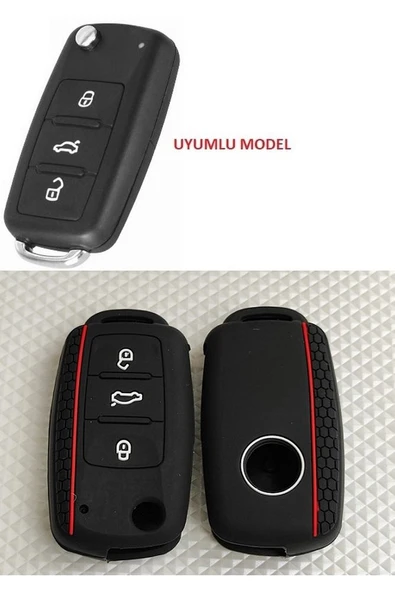 Volkswagen Anahtar Kılıfı Silikon 3 Tuş (oem) ürün görseli