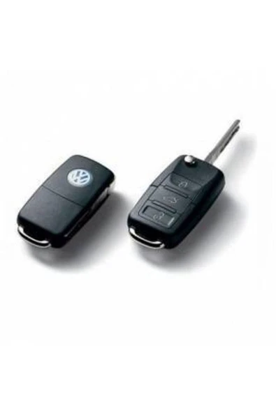 Volkswagen Polo Golf Jetta Passat Scirocco Caddy Amorak Tıguan Anahtar Kılıf (SİYAH) - Resim 4