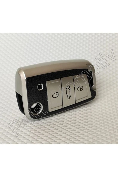 Volkswagen Sustalı Anahtar Kılıfı Süperlüx Gümüş - Resim 7