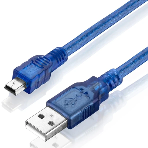 Mini usb 5 Pin şarj ve data kablosu mini us kablo 10m - 3
