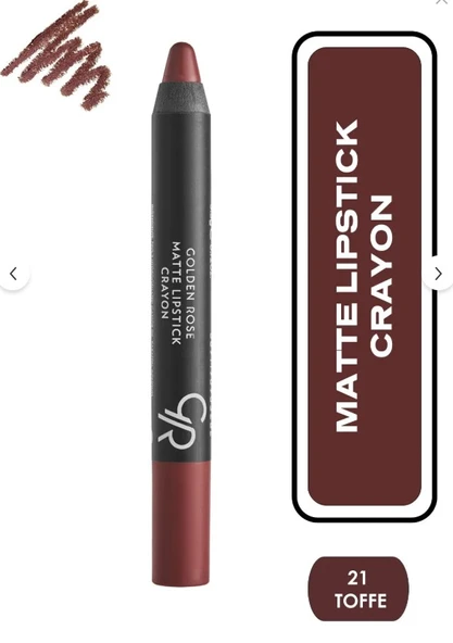 Golden Rose Matte Lipstick  Crayon No:21 - 1
