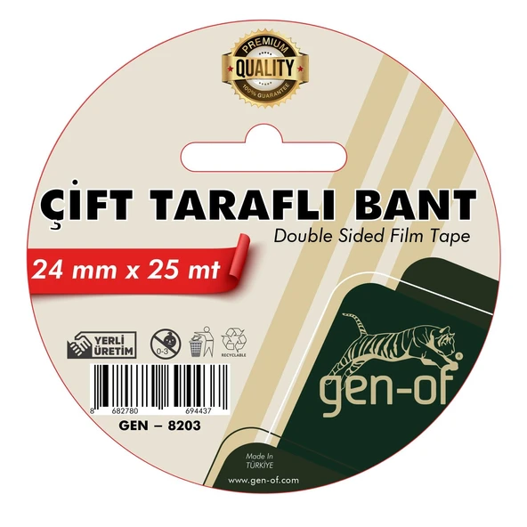 Gen-Of Çift Taraflı Bant 24x25 m (GEN-8203) ürün görseli