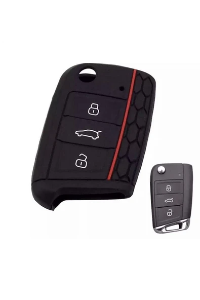 Volkswagen Polo Golf Passat Jetta Tiguan Transporter Touran Scirocco Caddy Anahtar Kılıfı ürün görseli