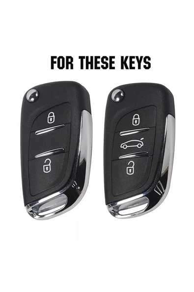 Peugeot 107 207 307 407 308 Anahtar Kılıfı - Resim 4