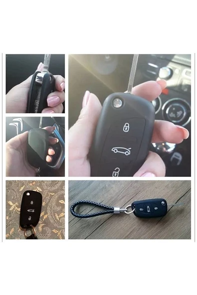 Peugeot 107 207 307 407 308 Anahtar Kılıfı - Resim 3