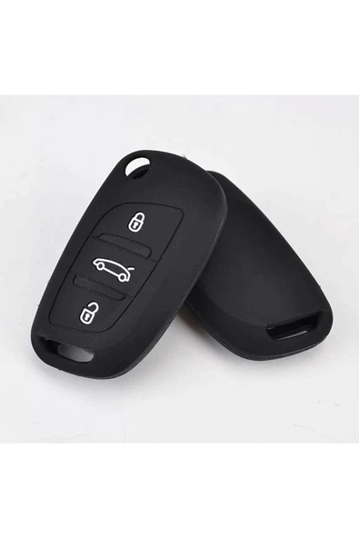 Citröen C2 C3 C4 C5 Silikon Anahtar Kılıfı Sustalı Model ürün görseli