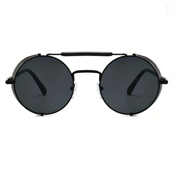 7787 Black/Black 47 Olivier Philippe Güneş Gözlüğü - Resim 5