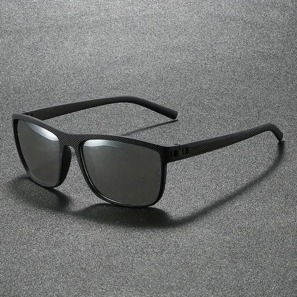 3806 Black 58 Olivier Philippe Polarize Güneş Gözlüğü - Resim 5