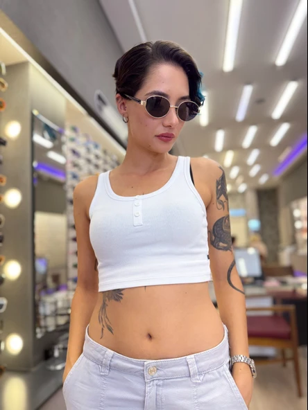 Via Silver/Füme 55 Olivier Philippe Polarize Güneş Gözlüğü ürün görseli 1