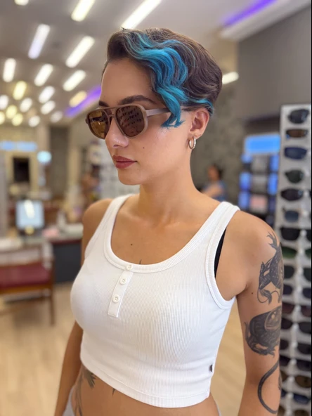 CUBA Pudra/Brown 55  Juliano Güneş Gözlüğü - Resim 2