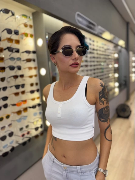 Via Silver/Füme 55 Olivier Philippe Polarize Güneş Gözlüğü - Resim 5